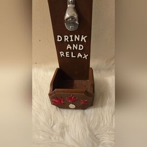 Unique Drink and Relax Beer Bottle Opener, Beer Opener Decorative